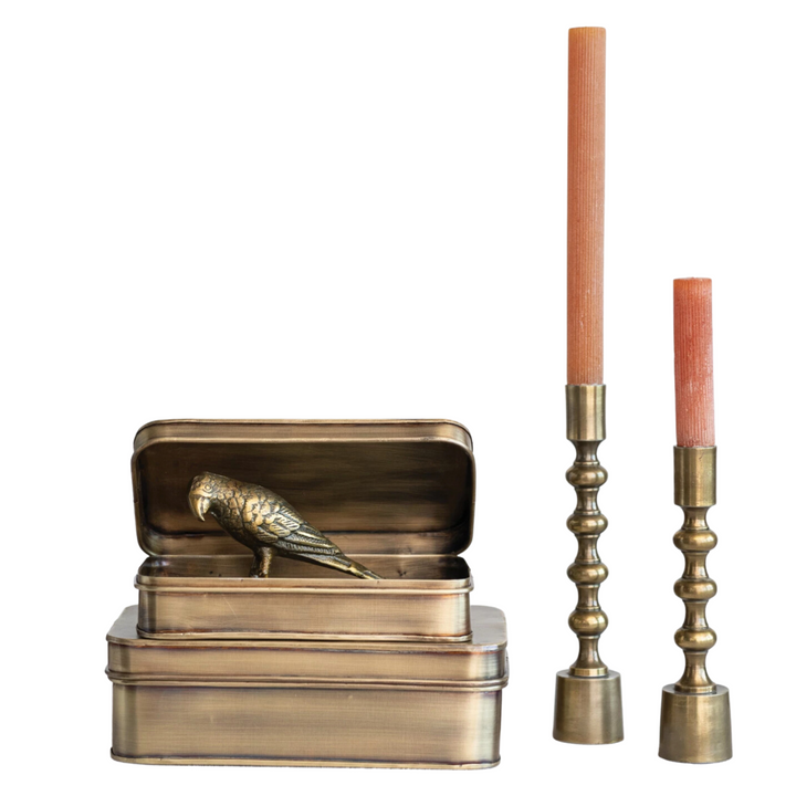 Antique Gold Taper Holders
