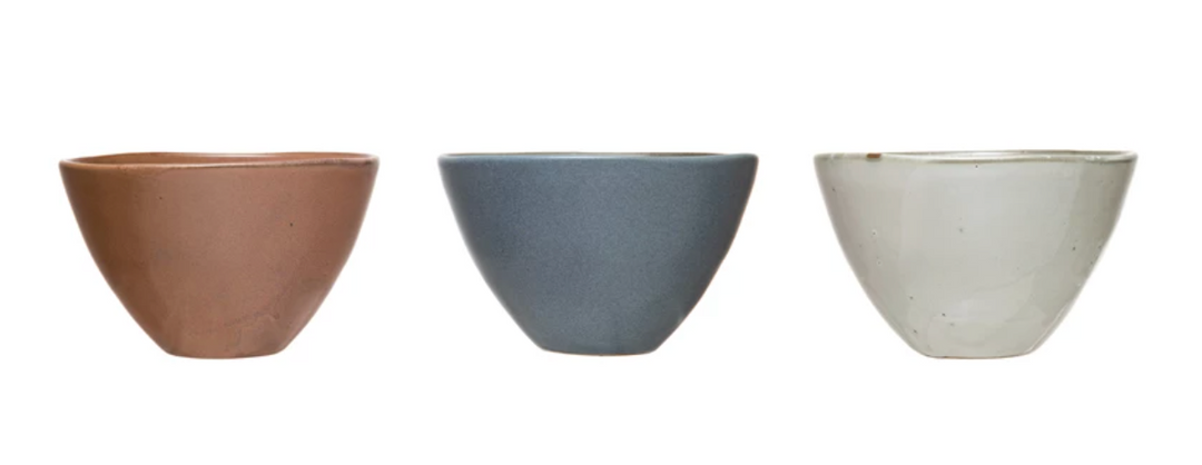 Reactive Glaze Stoneware Bowl