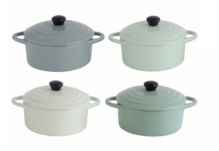 Stoneware Mini Baker with Lid