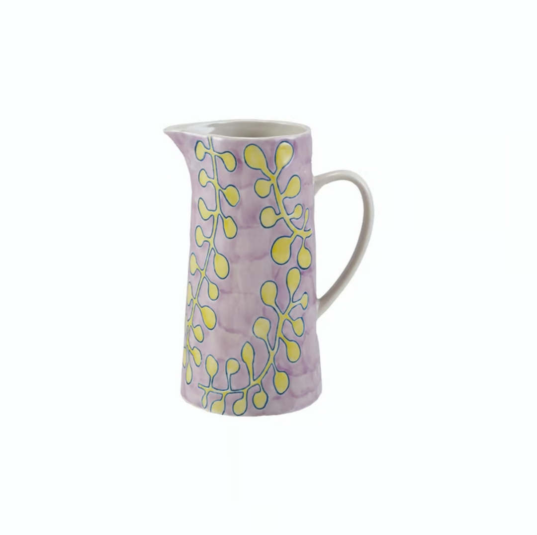 Botanical Stoneware Pitcher