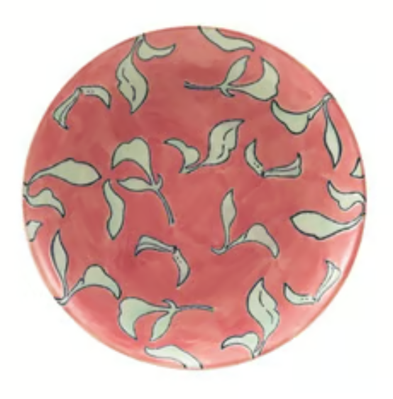Stoneware Plate with Wax Relief