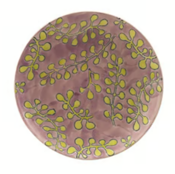 Stoneware Plate with Wax Relief