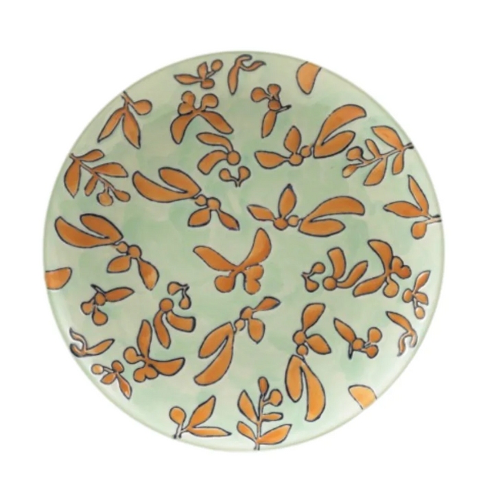 Stoneware Plate with Wax Relief