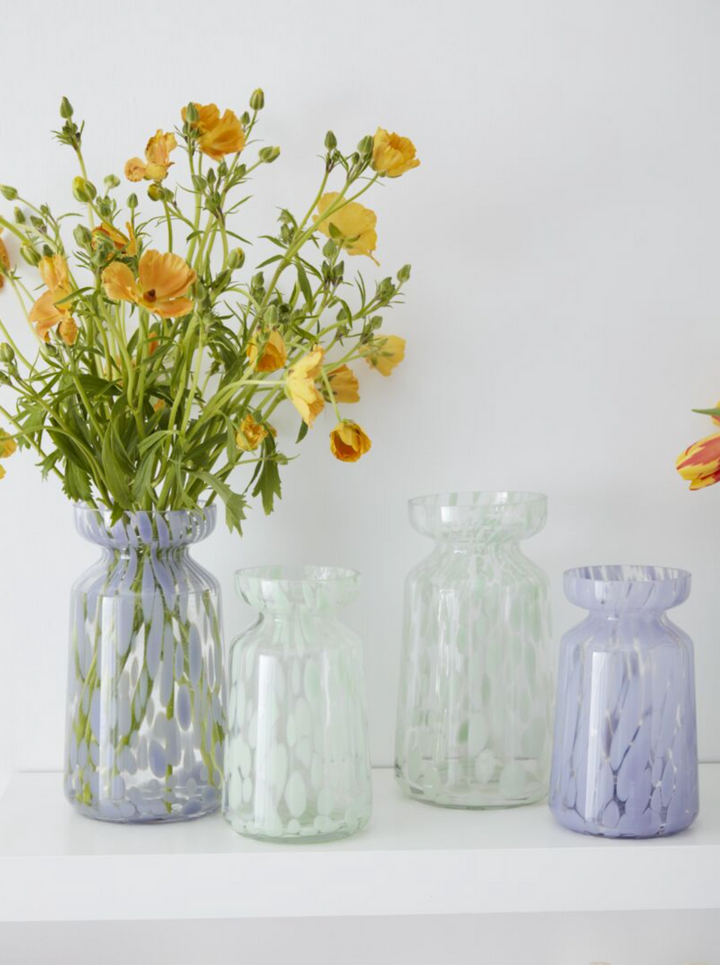 Green Confetti Vase