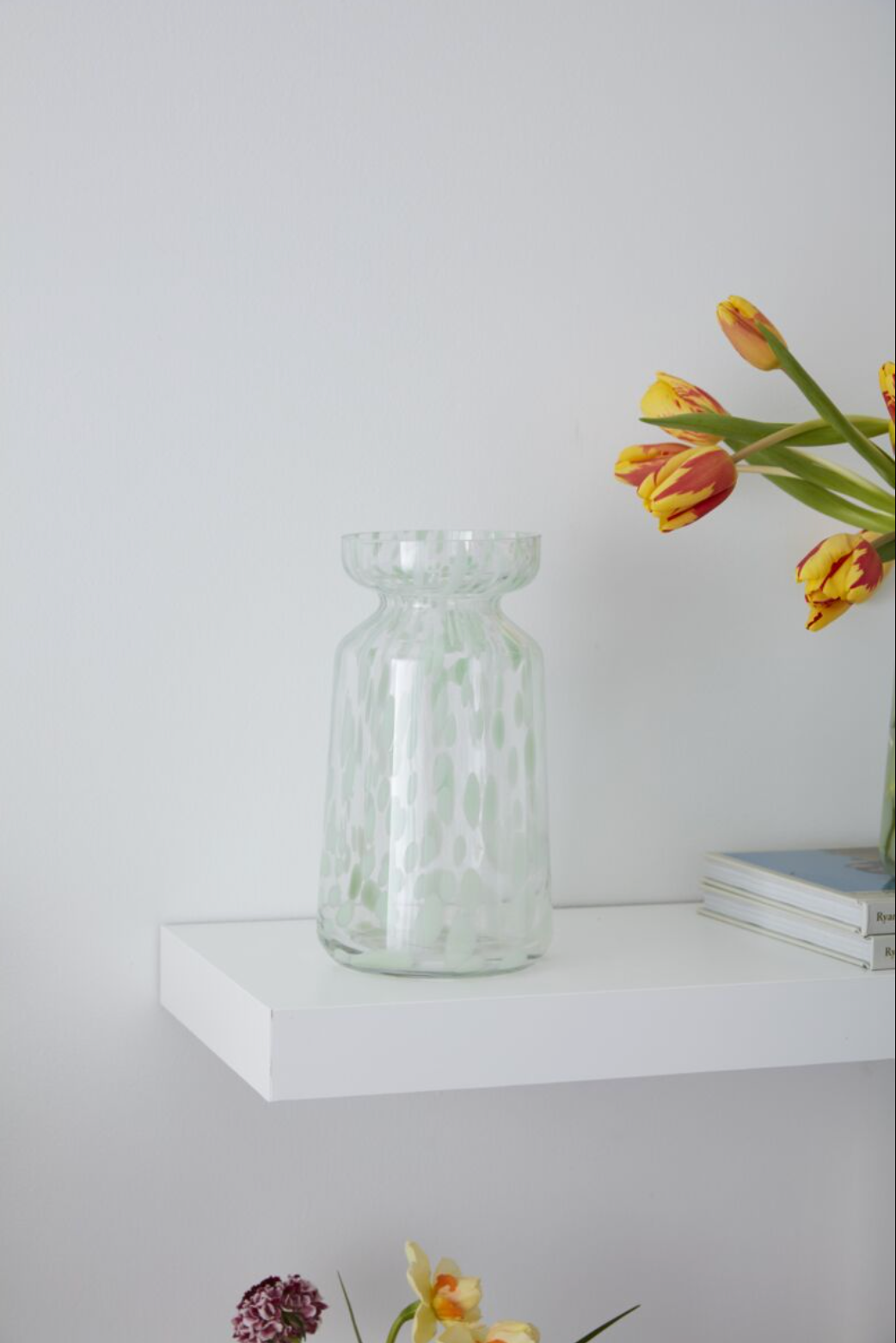 Green Confetti Vase