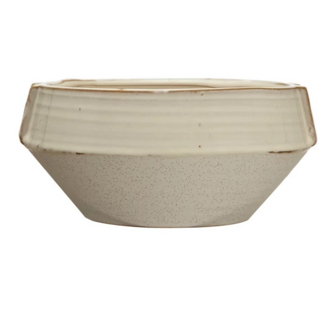 Cream Stoneware Planter