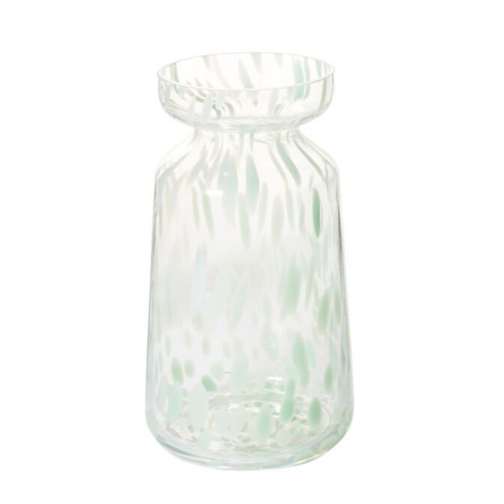 Green Confetti Vase