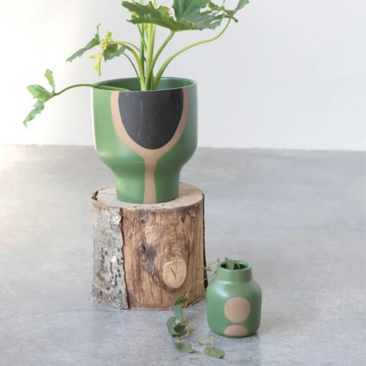 Abstract Stone Planter